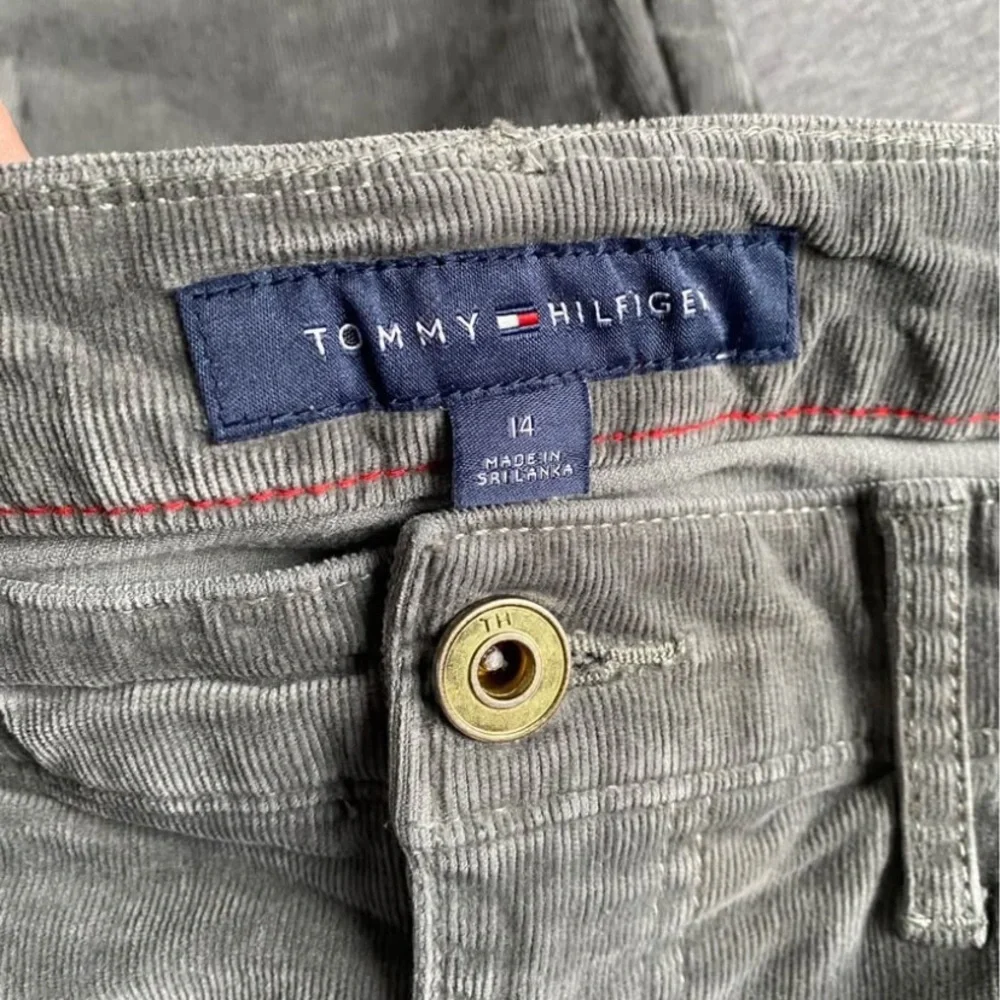 Tommy Hilfiger Gray Tribeca skinny Corduroy pants - Picture 2 of 4
